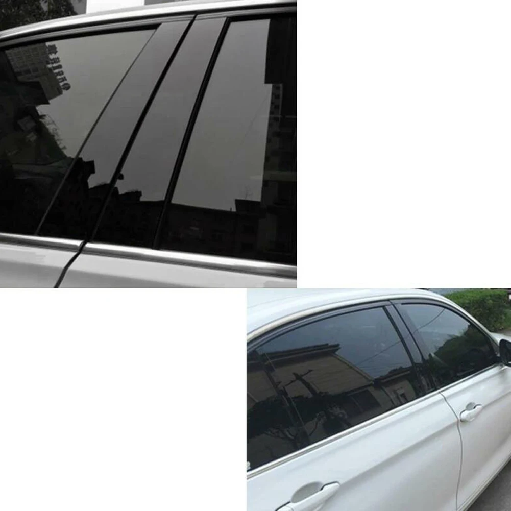 Наклейки на колонку Center BC для Honda Civic 2006-11 6 шт. зеркальные эффекты оконные столбы