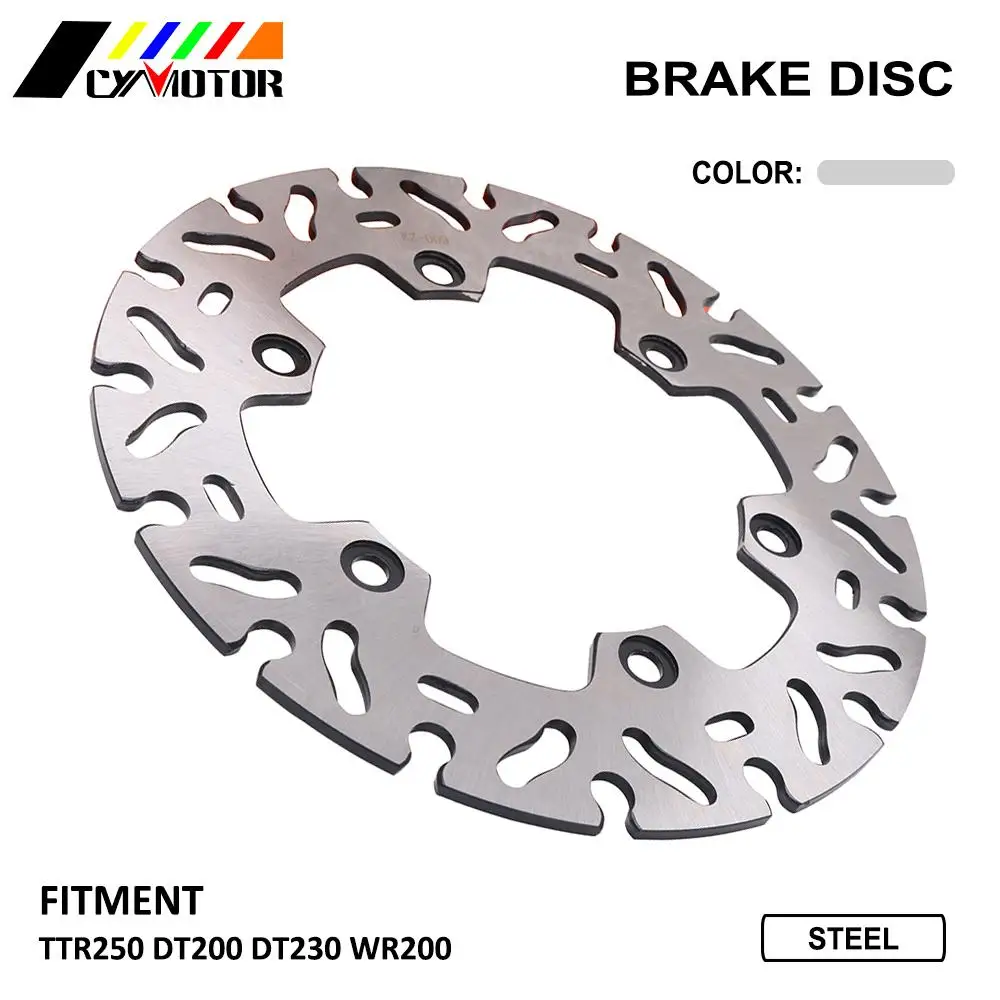 Задний тормозной диск из нержавеющей стали для мотоцикла Yamaha TTR250 DT200 DT230 WR200 TTR DT WR