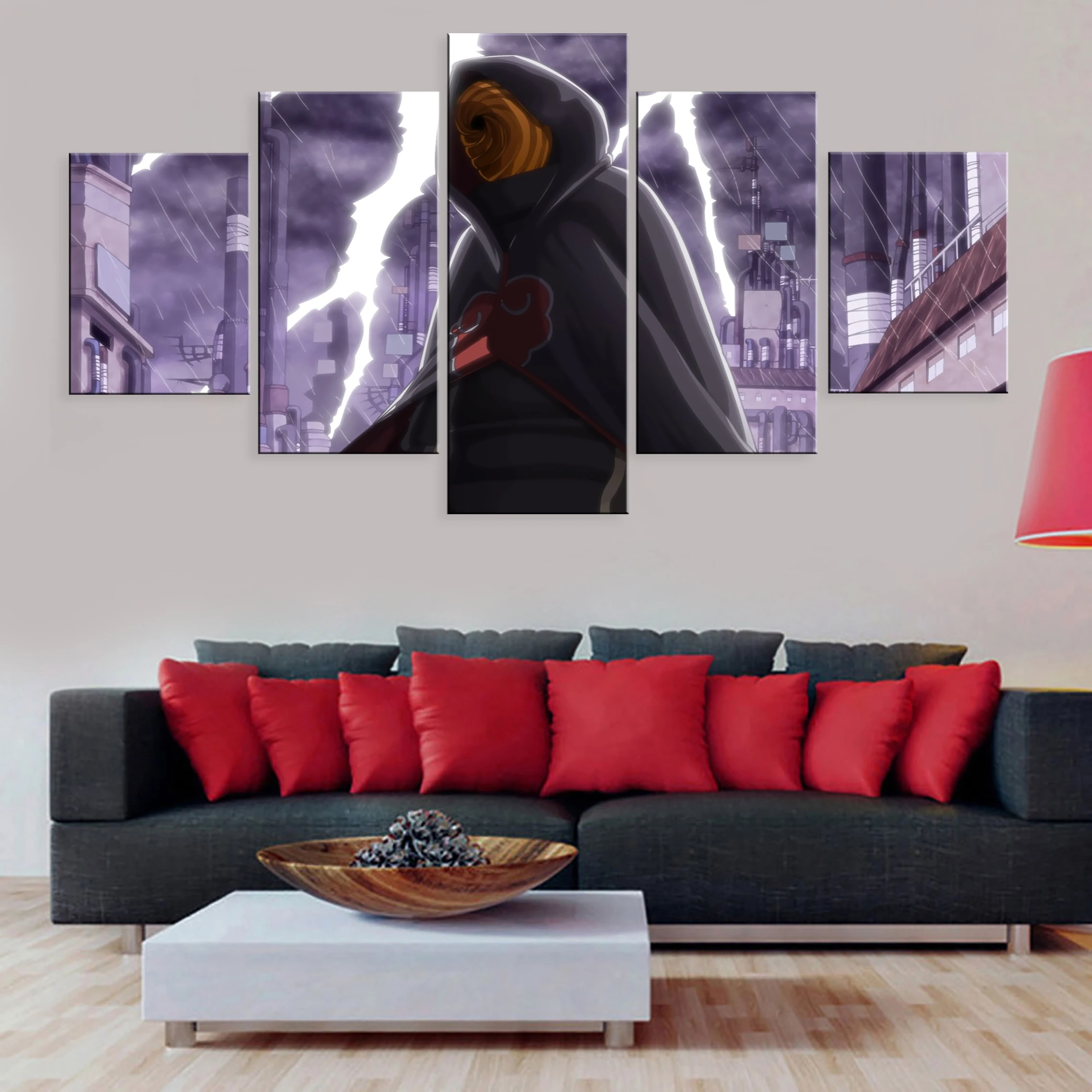 

Framework Modern Hd Home Decoration Pictures 5 Pieces Poster Canvas Painting On The Wall Anime NARUTO