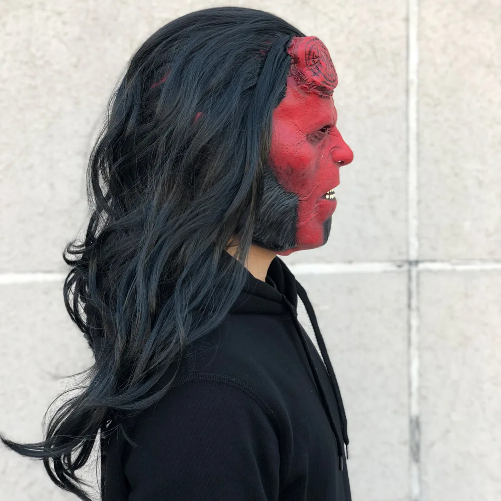 Маска Hellboy: Rise of the кровь Queen косплей Hellboy Call Dark латексные маски шлем реквизит для