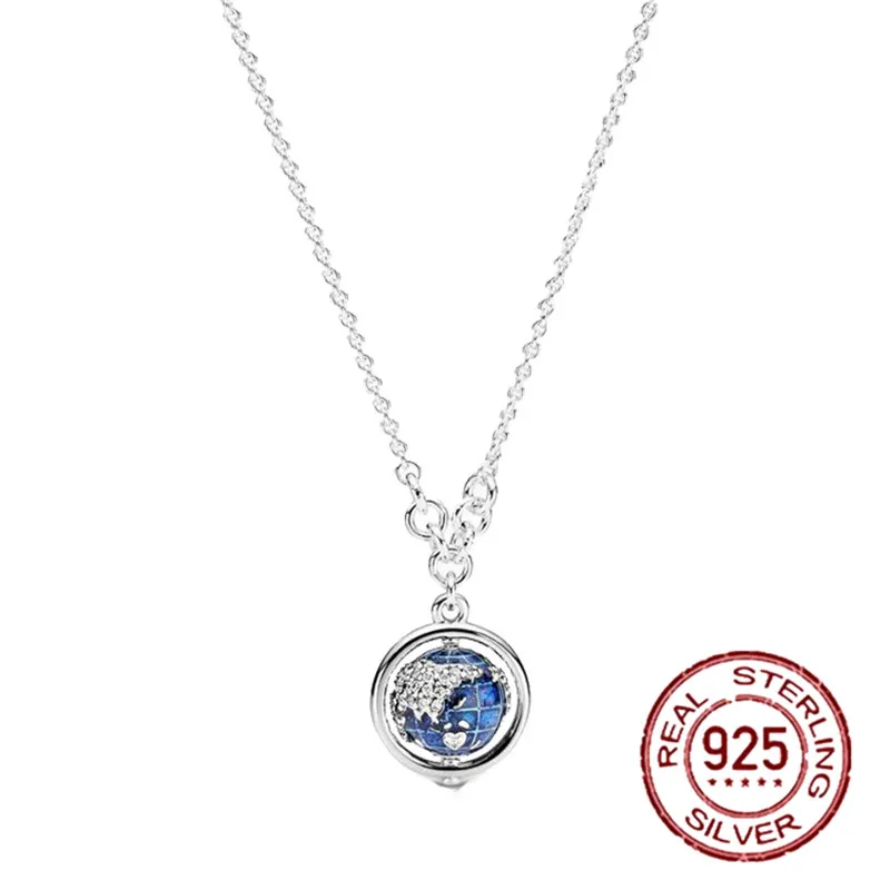 

HOT Sale 925 Sterling Silver Classic Pendant Earth Necklace Sterling Silver Necklace Chain Sterling Silver Jewelry Gift Making