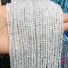 Бусины граненые, 234 мм, 100%, натуральный лунный камень синего цвета, для изготовления ювелирных изделий