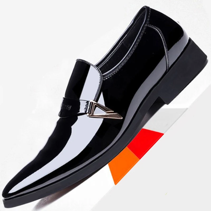 

Tide Shoes Men Four Seasons Korean Version Of The Trend Of Men Leather Shoes Pointed Casual Dress Men Shoes Business Wild Shoes