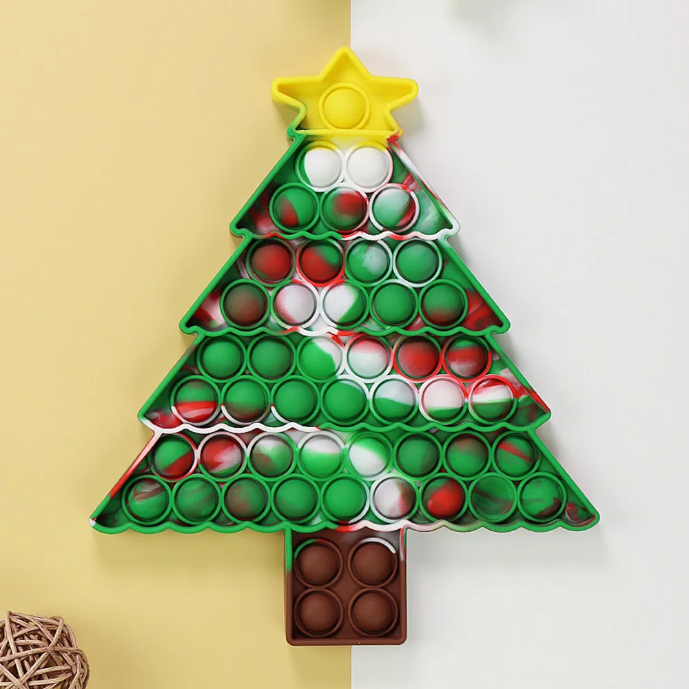 2021 шапка с рождественскими елками и перчатками игрушки-антистресс пузырьками