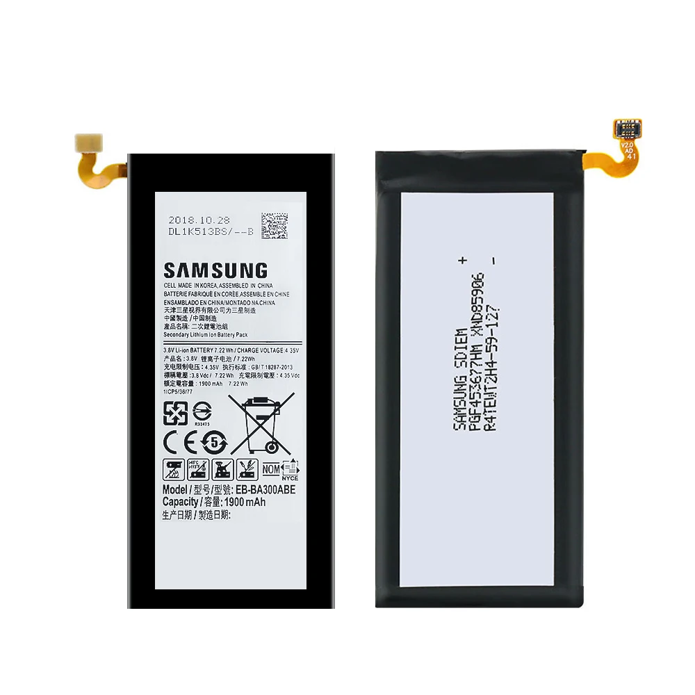 100% Оригинальная Аккумуляторная батарея Φ для Samsung Galaxy A3 A300 EB BA300ABE A300FU A300G A300HQ A300M
