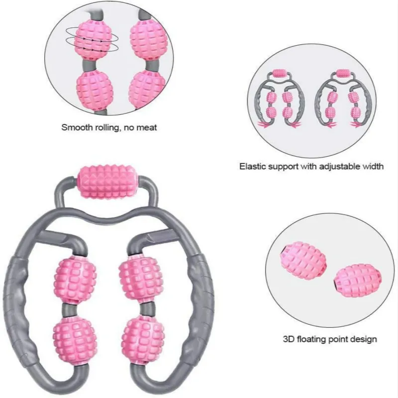 U-образный массажный ролик с триггерными точками 360 ° полный семейный Массажер