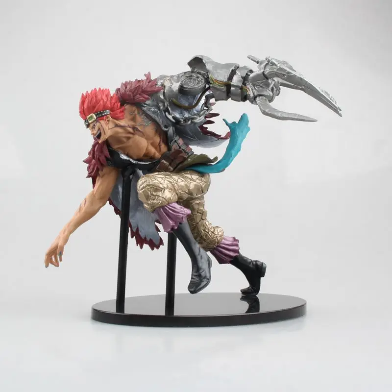 

12-16cm One Piece Enel Burukku Eustass Kid Buggy Anime Action Figure Group Vertical PVC Collection Model Dolls Toys for Boy Gift