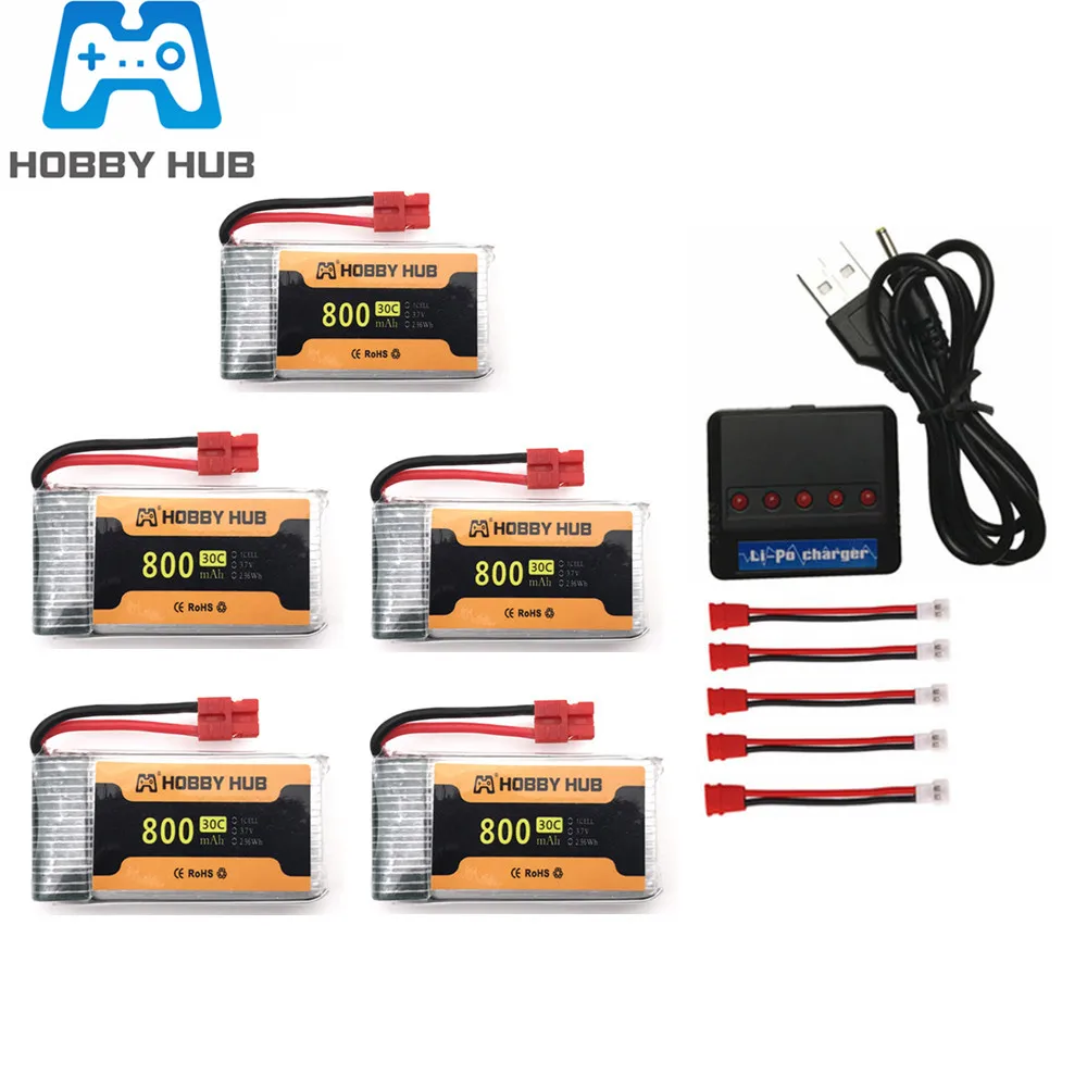 Аккумулятор lipo 3 7 в 800 мАч 30C для Syma X5 X5HC X5HW X5UW X5UC запасная часть радиоуправляемого