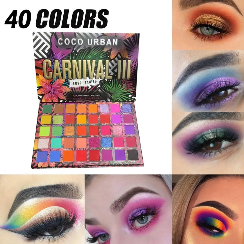 

40-Color Eye Shadow Palette Vivid Summer Makeup Eye Makeup Glitter Eye Shadow Pearlescent Matte Eye Shadow Powder
