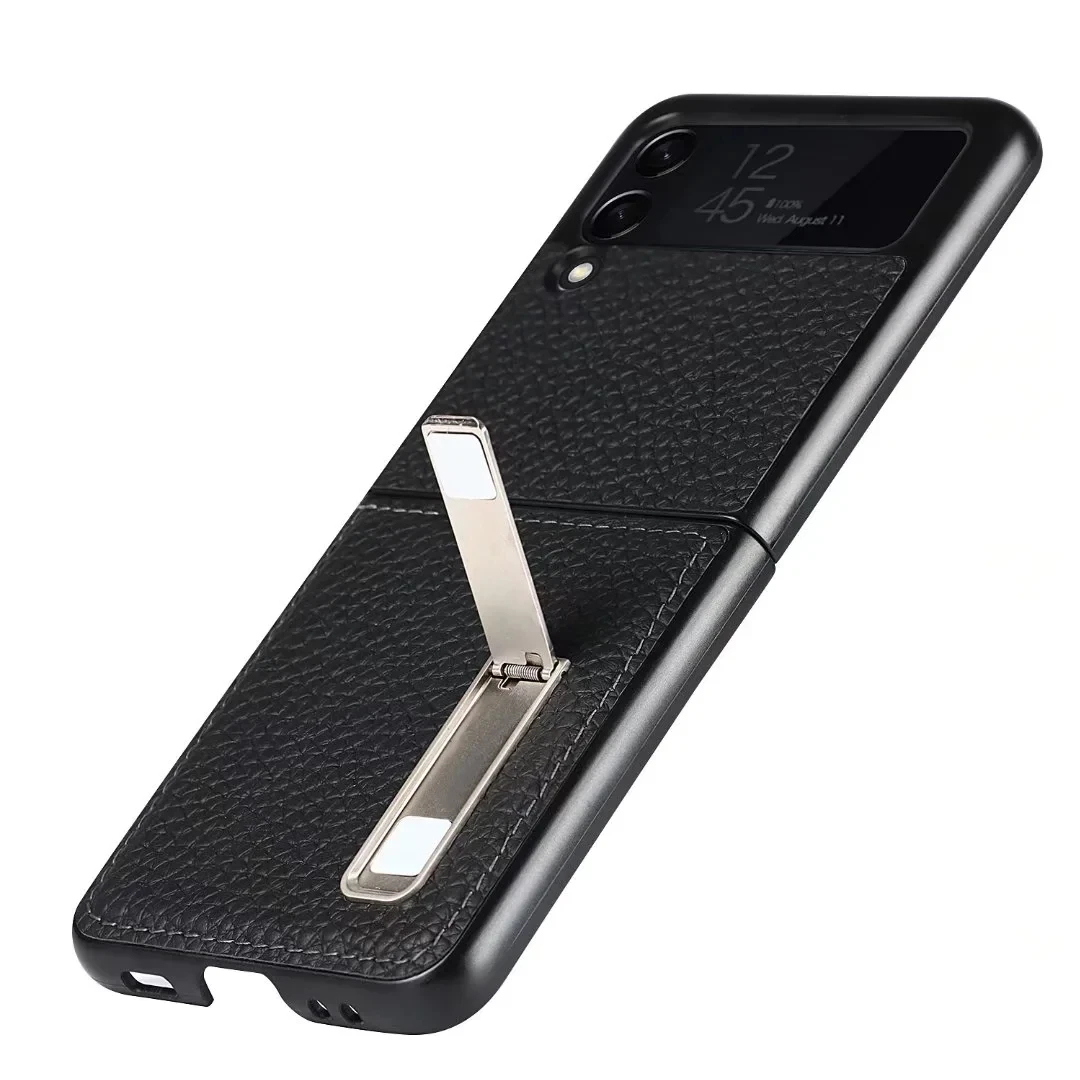 genuine cowhide leather case for samsung gaxlay z flip3 5g wallet with stand clip phone cover for samsung flip 3 zflip3 5g case free global shipping