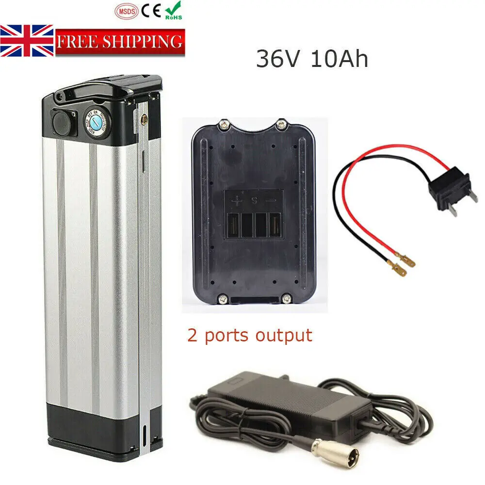 Литиевая батарея X-go SilverFish 36 В 10 Ач 250 Вт 350 2 выхода для электрического мотоцикла