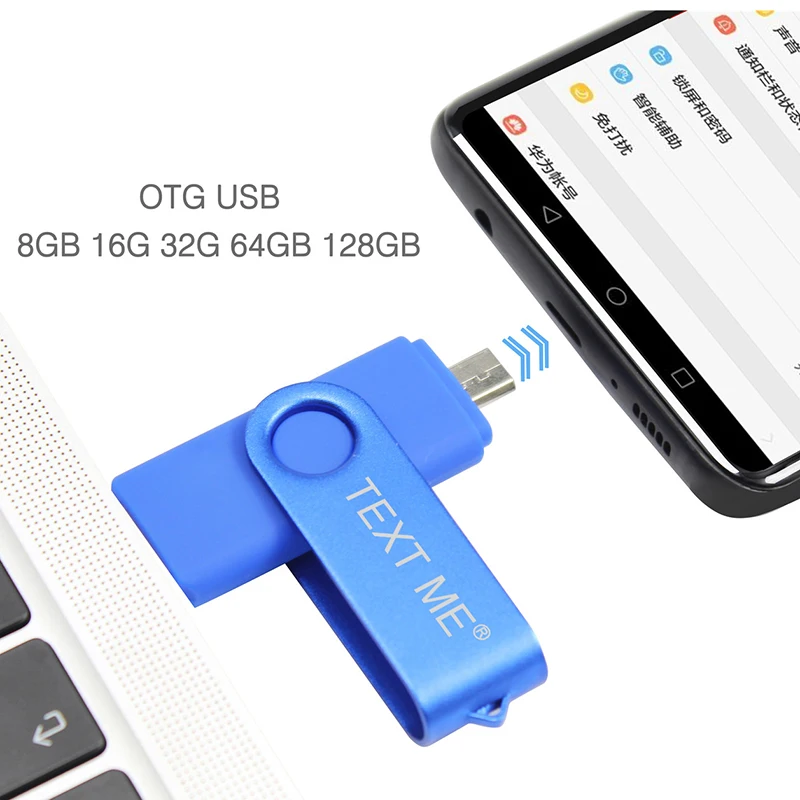 Usb флеш накопитель TEXT ME OTG usb 128 4/8/16/32/64/ГБ|USB флэш-накопители| |