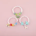 Детский Браслет Makersland с подвеской в виде динозавра, милая 3D подвеска с имитацией жемчуга и бусинами для маленьких девочек, Ювелирное Украшение принцессы