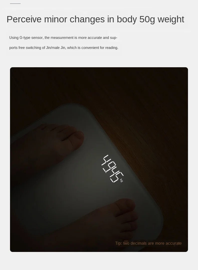 

Heart Rate Body Fat Scale USB Rechargeable Body Fat Scale Precision Household Weight Boys and Girls Electronic Scale