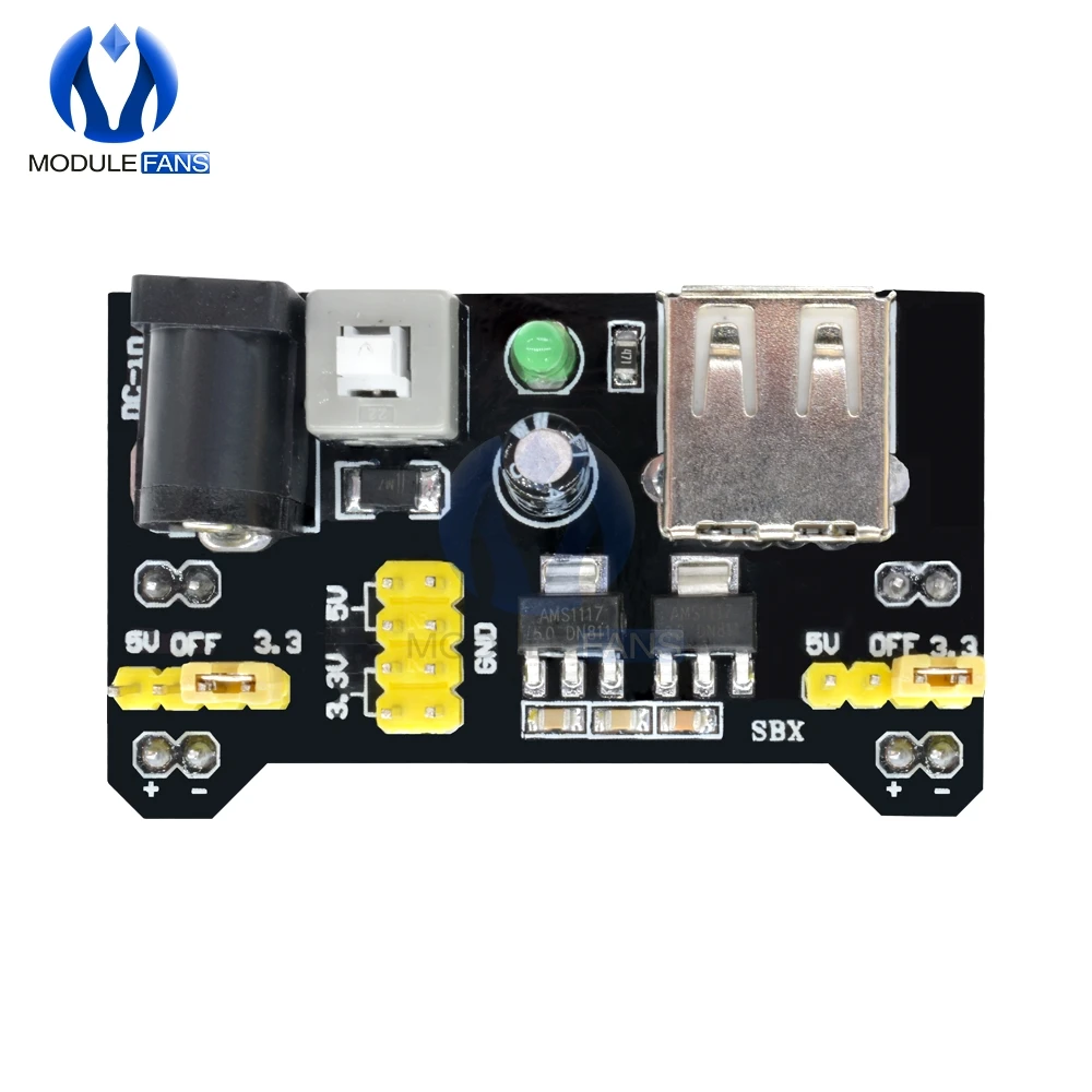 MB102 мощность MB102 макетная плата модуль питания 3,3 V 5V Для Arduino Solderless совместимая хлебная плата 700mA