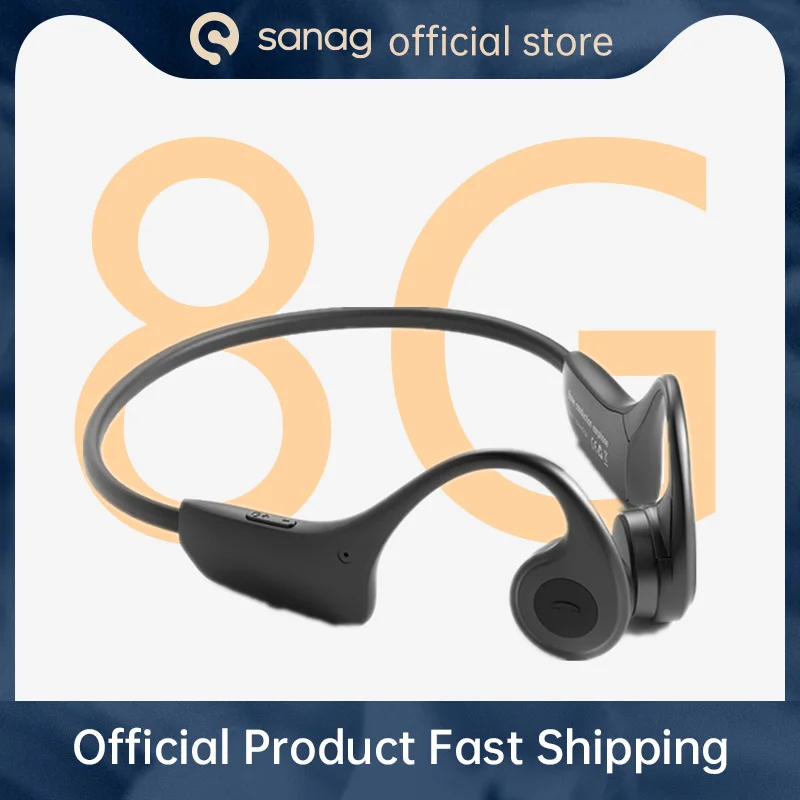 

Sanag A2 Bone Conduction Bluetooth Headset With 8G memory Sports Ear hook Neck-style Noise Reduction New Wireless Games Earphone