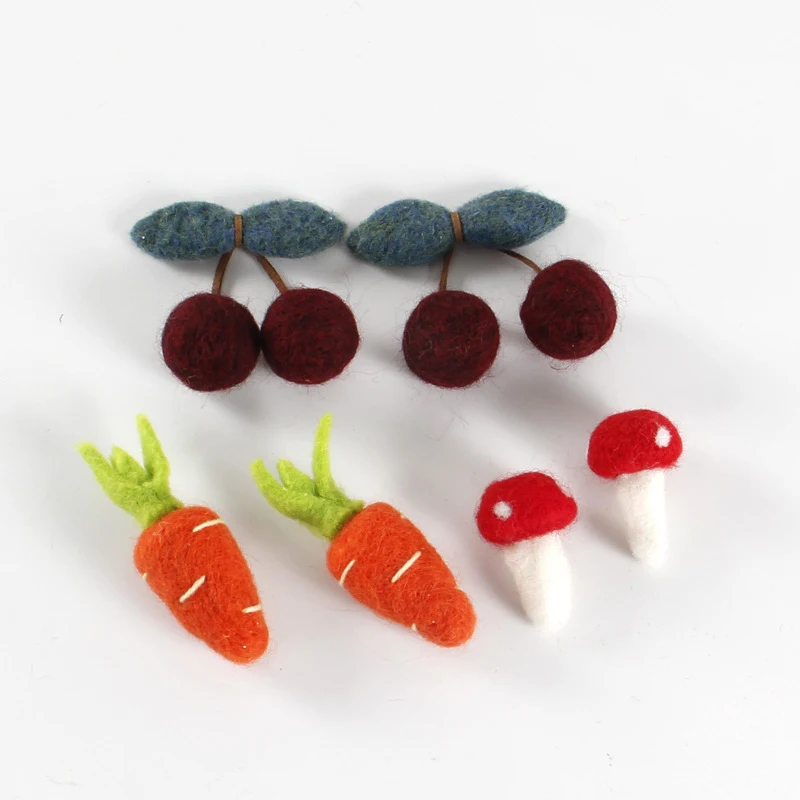 Шерстяной войлок DIY ремесло мини-морковь совок Наборы для творчества броши