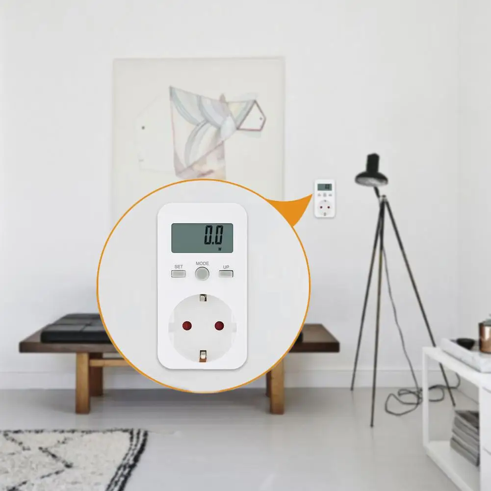 Digital Wattmeter LCD Energy Monitor Power Meter Electricity Electric Measuring Outlet Analy Usage Monitoring Socket EU | Обустройство