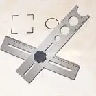 Универсальный Регулируемый локатор отверстий для керамической плитки, многофункциональный инструмент для плитки с фиксированным пуансоном