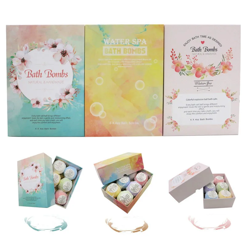 Банные бомбы Подарочный набор увлажняющий с натуральными цветами эфирные масла