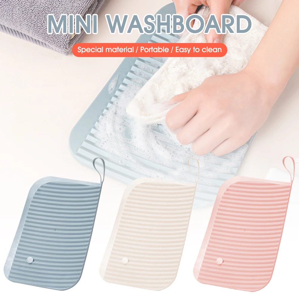 

Mini Washing Washboard Non-slip Home Washing Scrubbing Board Creative Plastic Laundry Board Washboard Hand Wash Board for Home
