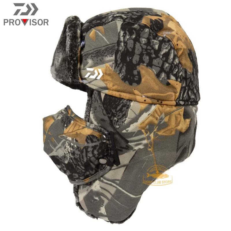 

2020 New DAIWA Professional Fishing Cap Men's Winter Outdoor Mountaineering Warm Hat Ski Cycling Waterproof Windproof Hat