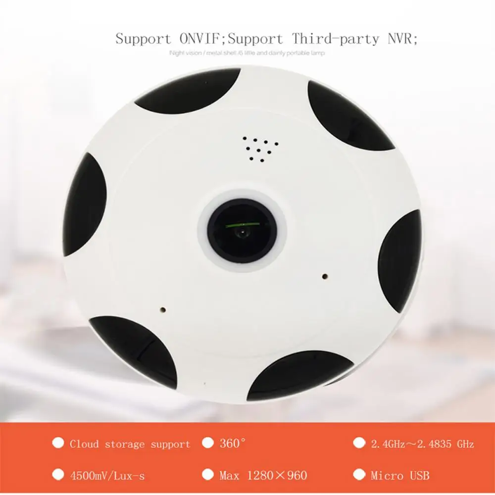 YUNSYE 360 градусов WiFi IP камера 960P 1080P Smart Panorama IPC P2P Беспроводная рыбий глаз 2.0MP CCTV VR
