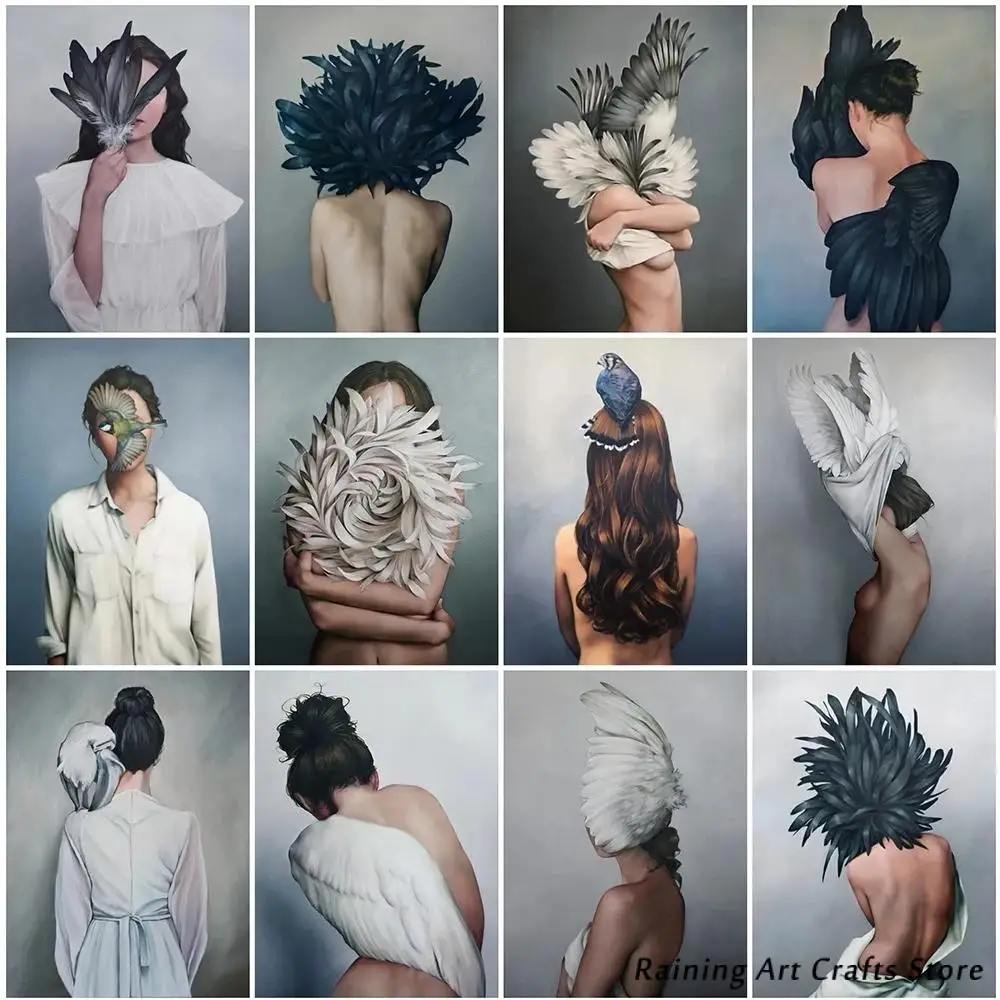 

5D Diy Diamond Painting Fashion Woman Portrait Full Round Square Drill Embroidery Cross Stitch Kits Mosaic Pictures Home Decor