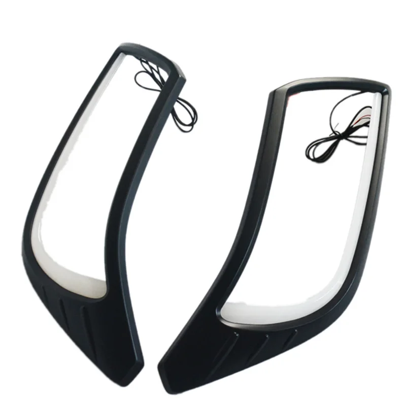 

Exterior Moulding Auto Accessories Chormium Stylng Front Led Head lights Lamp Trims Cover Fit for Nissan Navara NP300 2015-2018