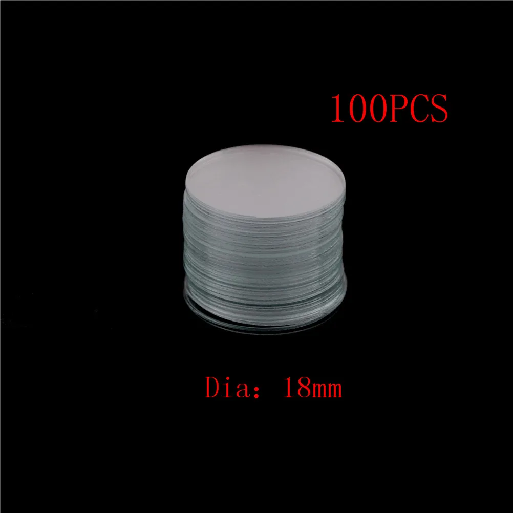 

100Pcs/box Slide Coverslip Cover For Lab Medical Glass Dia 16/18/25mm Circular Round Microscope