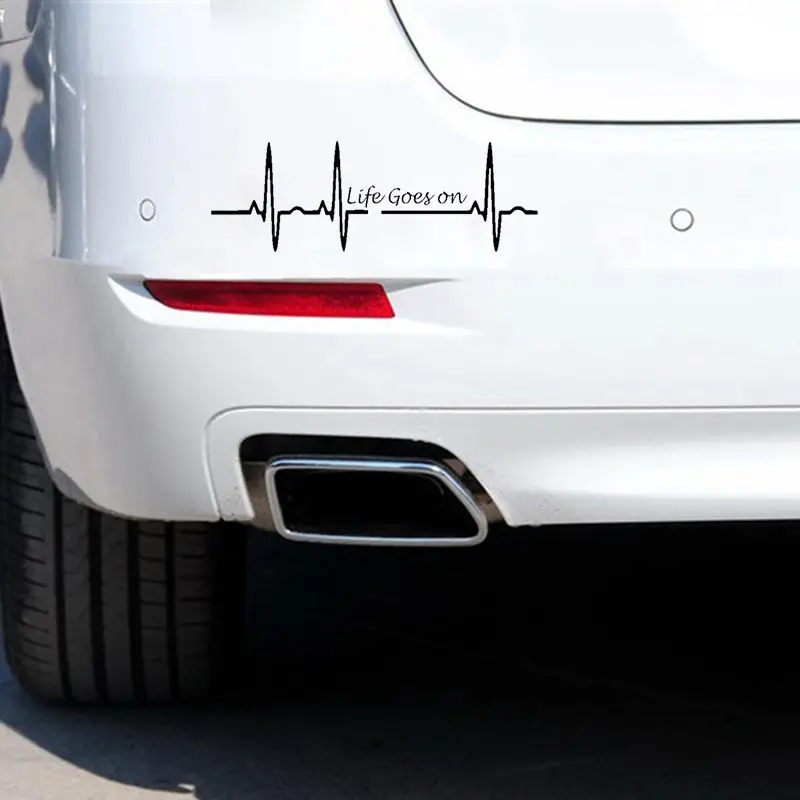 1 шт. жизнь идет своим чередом автомобиля стикер 3D Heart Beat узор трекпад стайлинга