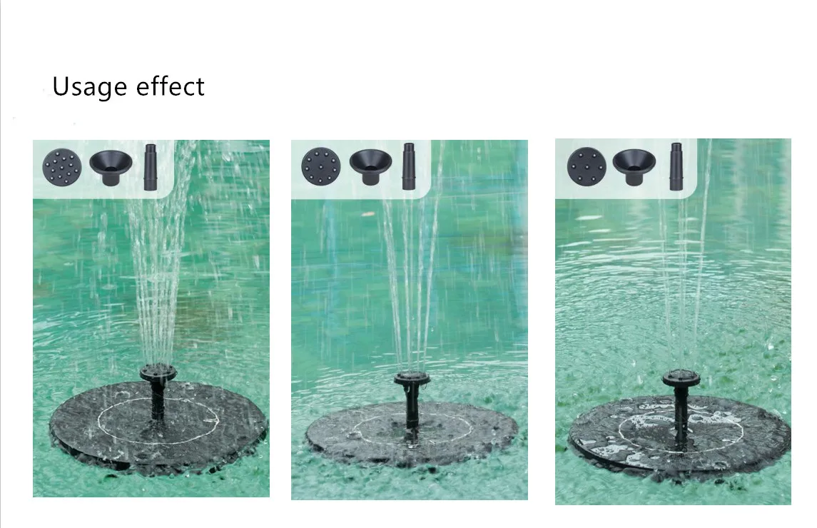 Solar Powered Fountain Pump 1W Free Standing Floating Bird Bath Water Pumps for Garden #C | Дом и сад