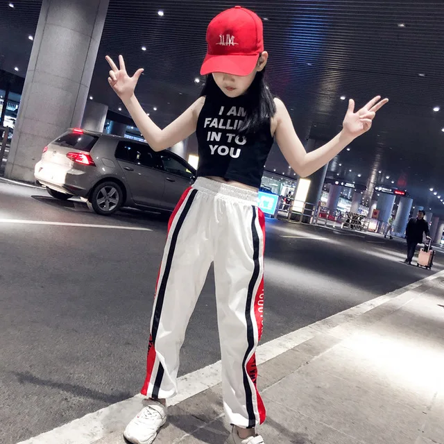 Летний спортивный костюм для девочек 2 предмета хлопковая футболка с коротким