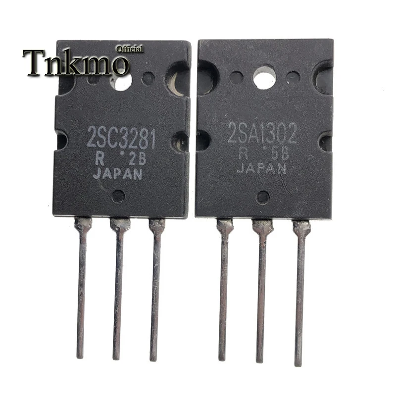 10 пар 2SA1302 + 2SC3281 TO-3PL A1302 C3281 TO3PL 15A 200V NPN PNP транзистор большой мощности Бесплатная