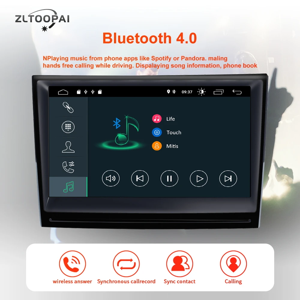 ZLTOOPAI Android 10 автомобильный Радио мультимедийный плеер для Porsche 911/997/Cayman/Boxter 2 Din головное устройство gps навигация стерео ips SWC