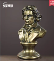 beethoven statue people home resin crafts figure sculpture writer shakespeare laces article horseracing knight