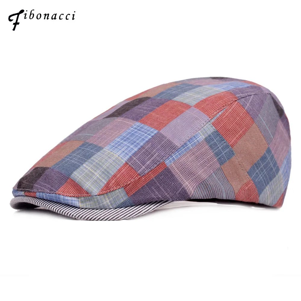 

Fibonacci Hats For Men Vintage Beret Men Lvy Caps Hat Women Casual Cotton Plaid Flatcap Newsboy Cap Adult Cabbie Ivy Flat Cap