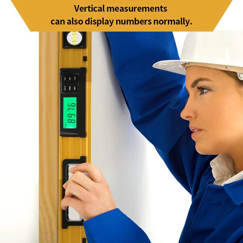 

NEW-24-Inch Digital Torpedo Level And Protractor Neodymium nets Bright Lcd Display Ip54 Dust/Water Resistant Smart Level With