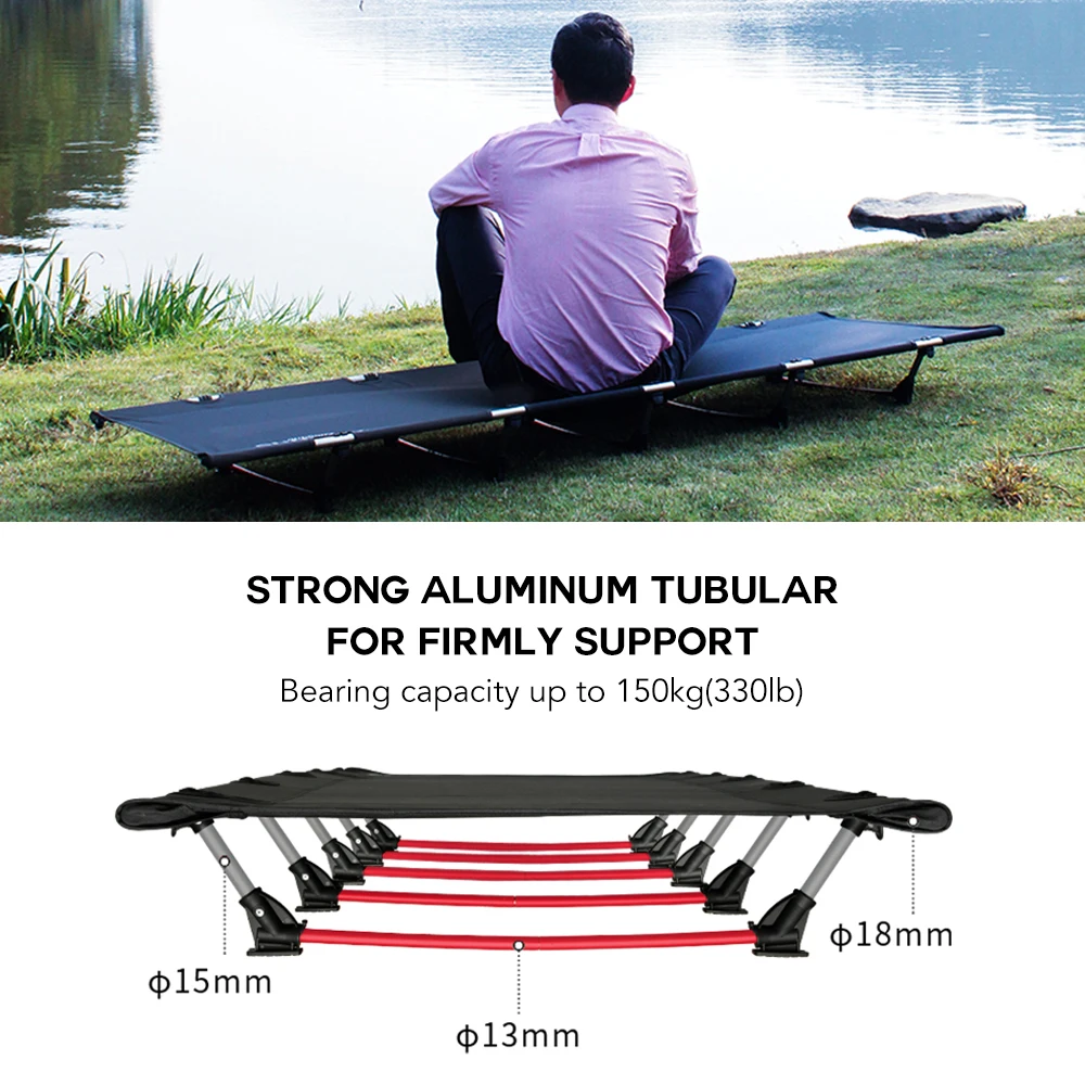 Портативная складная кровать для отдыха на открытом воздухе одного человека вес