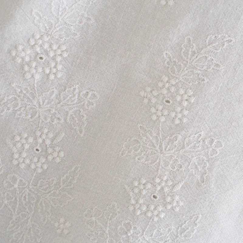 

New Vintage Solid Single Breasted V-Neck Blouse Za Retro Long Sleeve Hollow Out Summer Lantern Sleeve White Shirt For Female