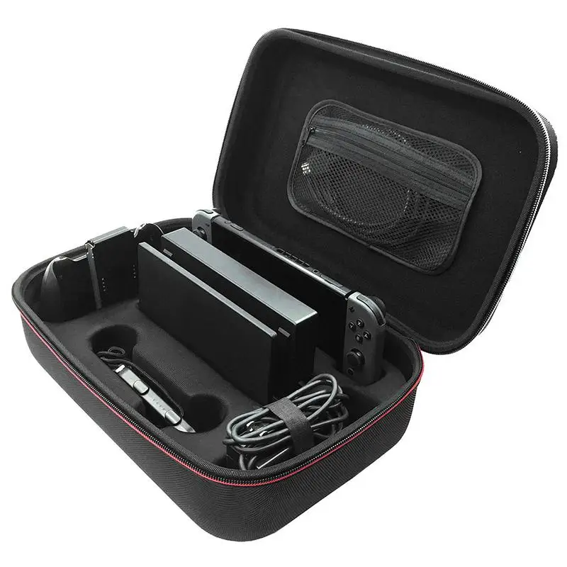 

EastVita Portable Hard Shell Protective Storage Pouch Carrying Bag Case Cover with Compartments for Nintend Switch EVA Case r40