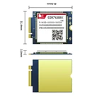 Модуль SIMCOM SIM7600E-H-M2 LTE Cat4, внешняя антенна 4G, GPS-антенна MHF4 на SMA female pigtail M.2 на USBMinipcie-адаптер