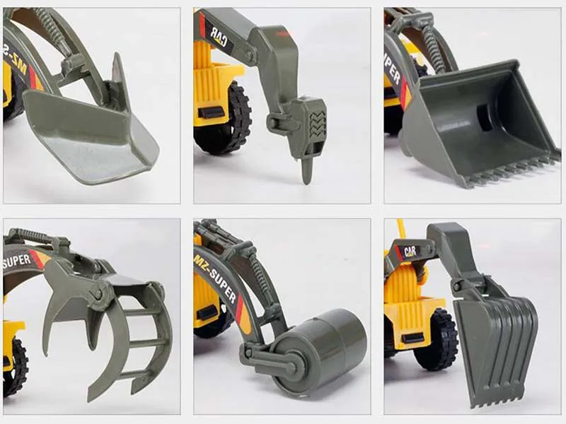 6 шт. детский дорожный строительный автомобиль игрушечный бульдозер землеройная