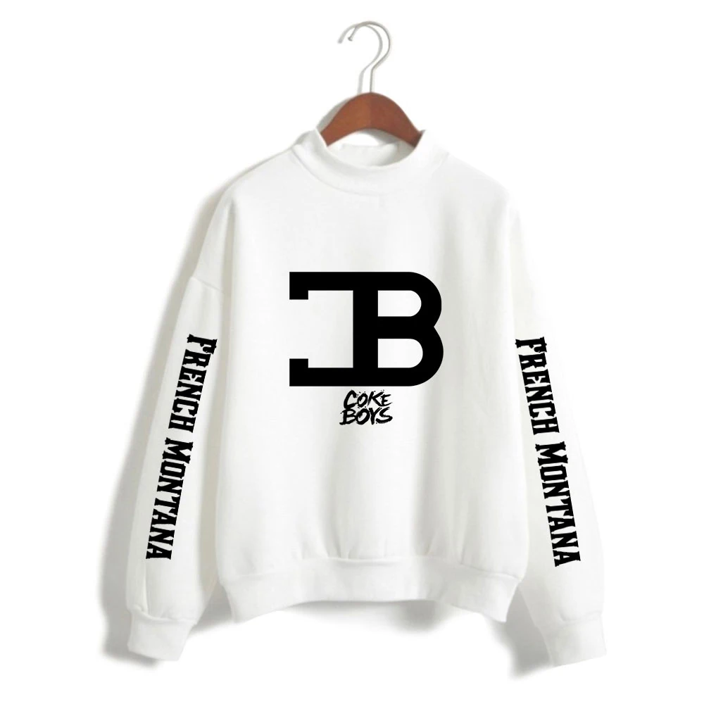 

French Montana Fashion Turtleneck Sweatshirts Women Men Long Sleeve Sweatshirts Hot Sale Casual Pullover Clothes
