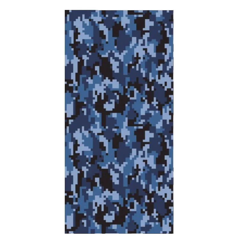Мужское пляжное полотенце для тела спортзала голубого и серого цвета с цифровым