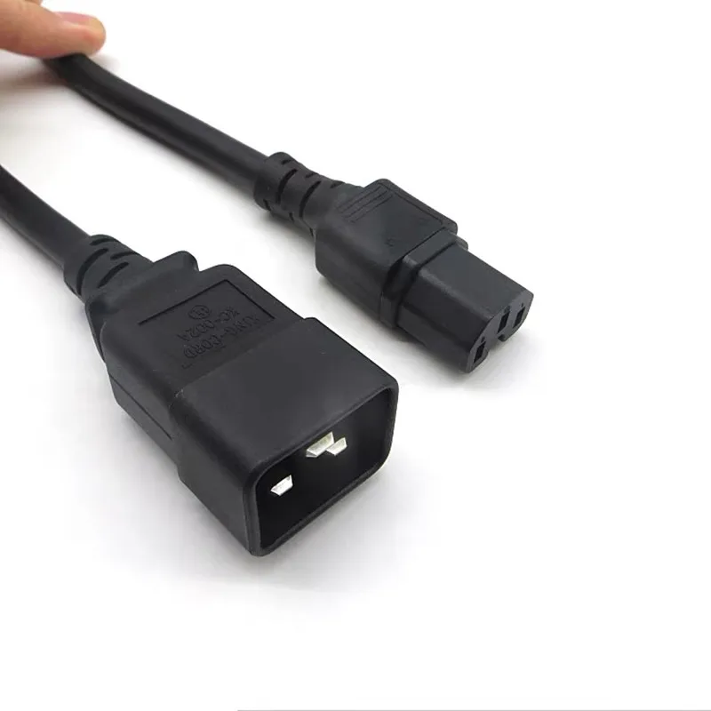 Кабель-удлинитель длиной 1 м (штырь-гнездо) от 14AWG IEC 320 C20 до C15 PDU 3G2.08 прочная медная