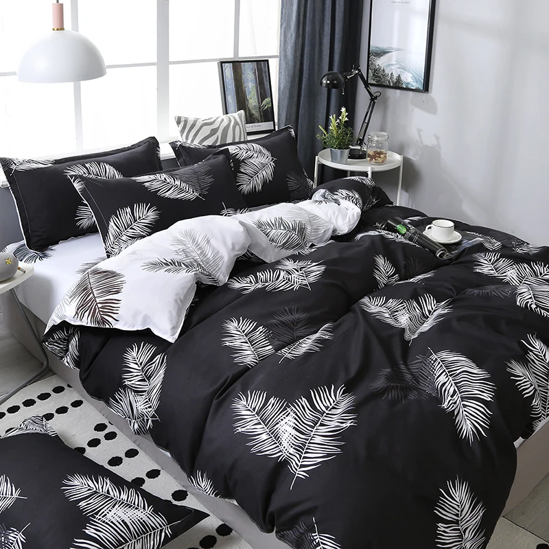 Больше стилей! Комплект постельного белья из пододеяльника и наволочки с