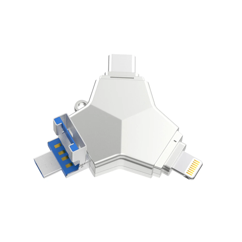 USB 3.0 флеш-накопитель 4 в 1 128 ГБ 64 32 | Компьютеры и офис