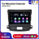 2Din Android 11 для Mitsubishi Outlander Xl 2 CW0W 2005-2012 автомобильный GPS-навигатор мультимедийный видеоплеер Carplay Радио Стерео RDS
