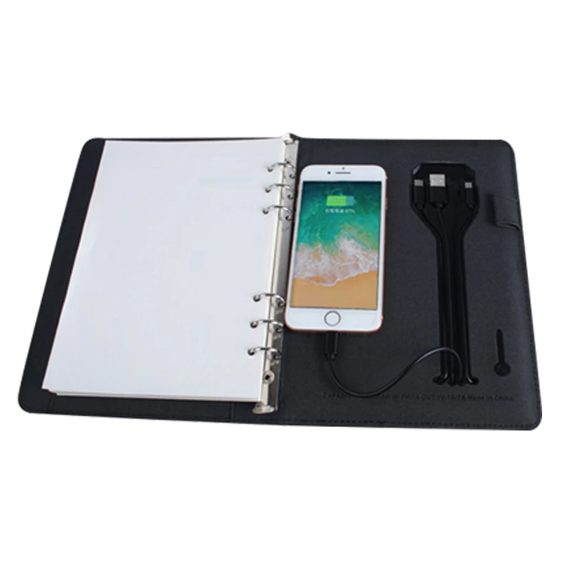 Novelty Notebook Shape Charger Fast Wireless Charging Multi Function Credit Card Holder V-Best |
